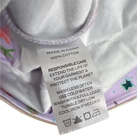 HILL HOUSE The Allie Zip Up Purple Sea Creatures Hoodie Jacket NWT - Picture 11 of 11